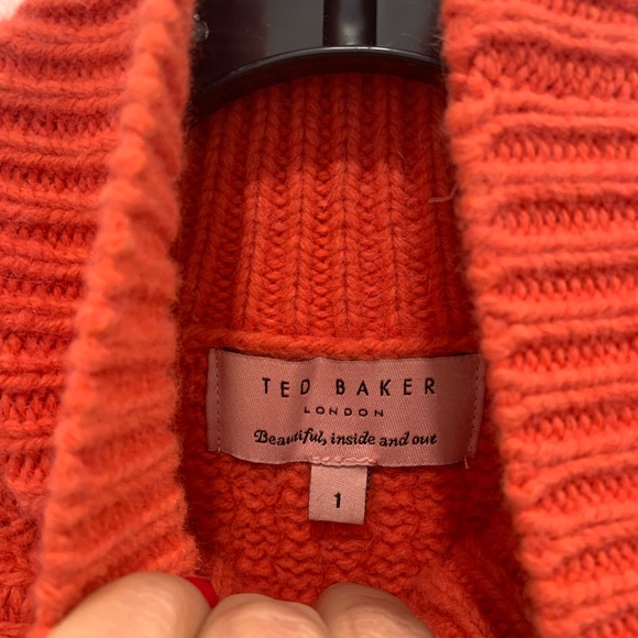 Ted Baker London heavy wool blend waffle knit sleeveless mini dress. Size 4 U.S. - Picture 3 of 5